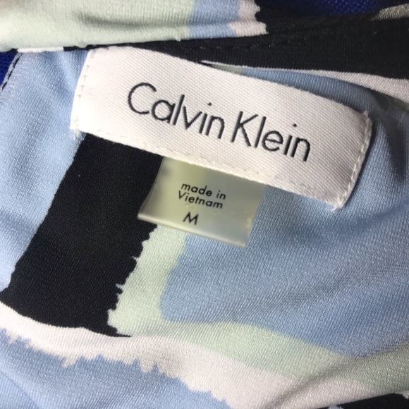 CALVIN KLEIN Career Pleated Stretch Blouse - Picture 7 of 8